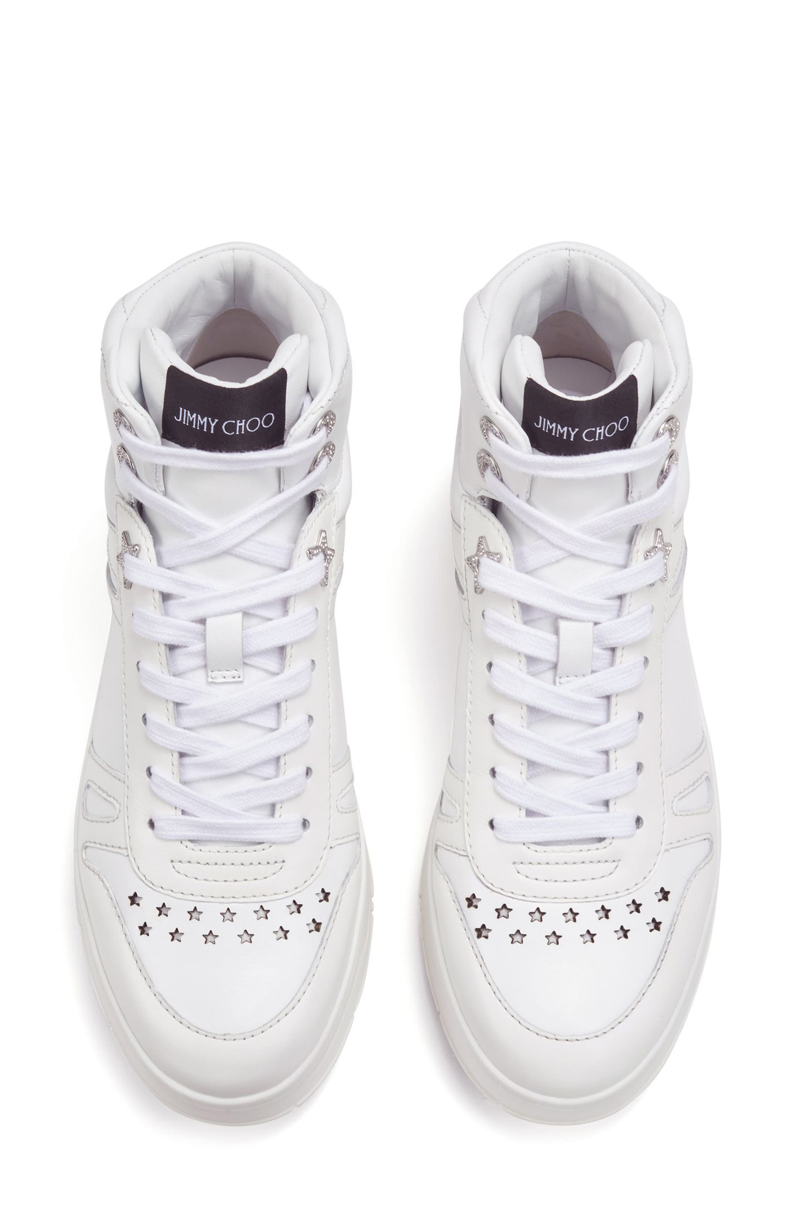 Jimmy Choo Hawaii High Top Sneaker, Alternate, color, 