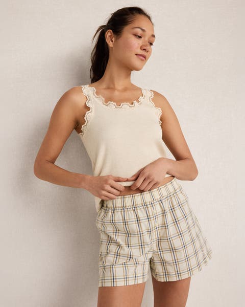 Resti Organic Cotton Poplin Plaid Boxer Shorts