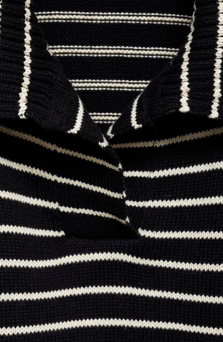 MANGO Stripe Polo Sweater Vest, Alternate, color,