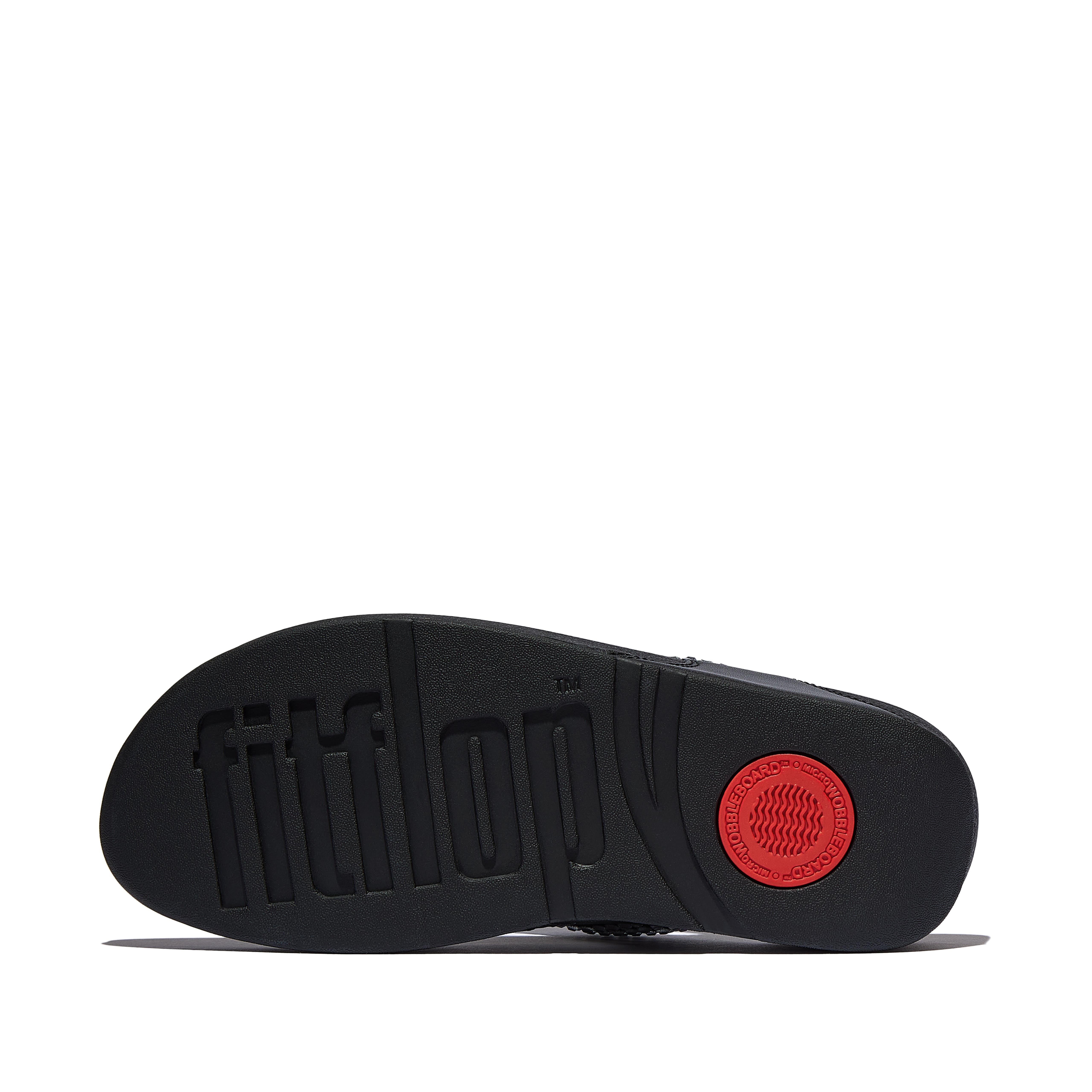 FitFlop Lulu Maxi-crystal toe-post sandals, Alternate, color, Black