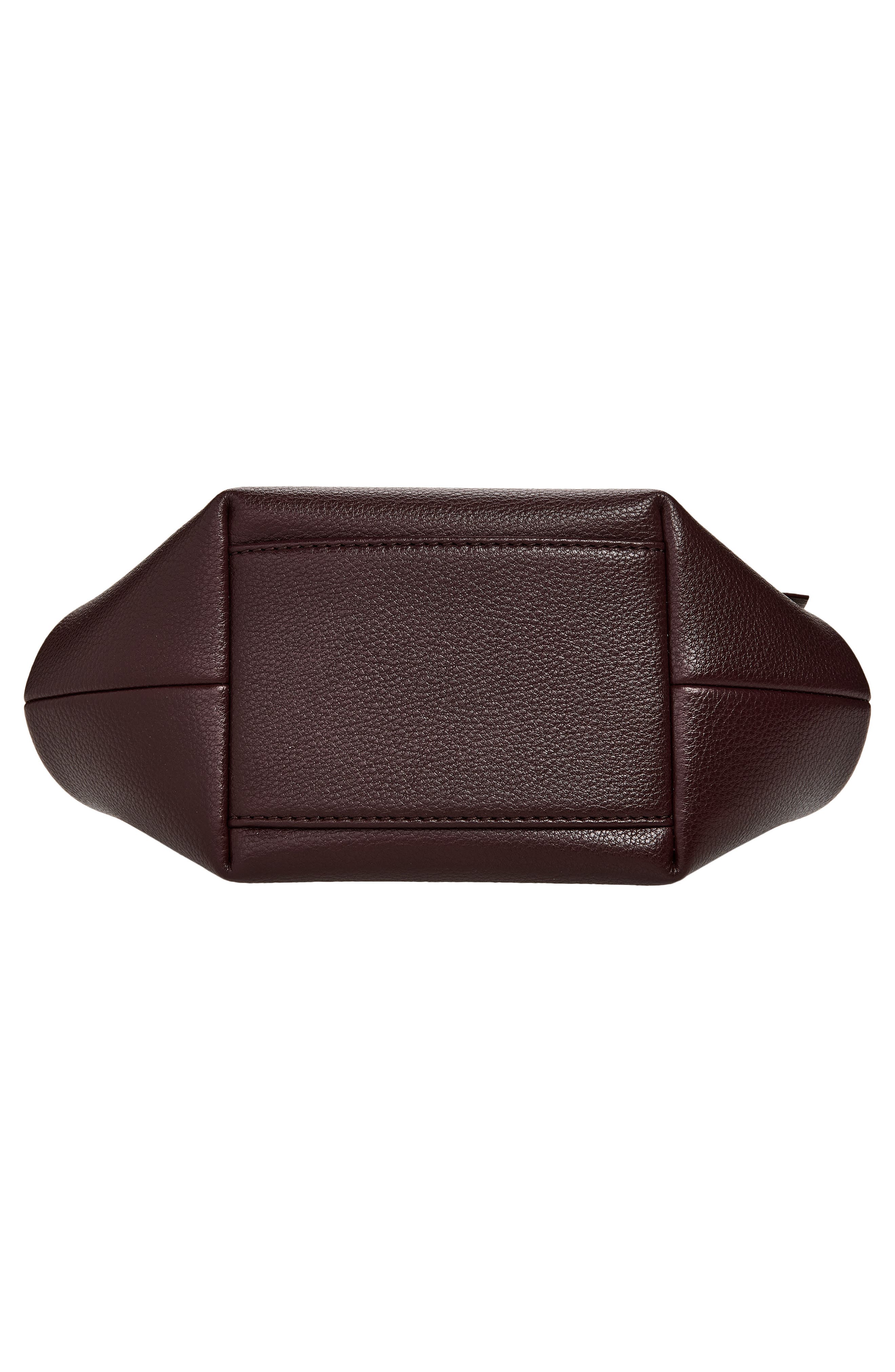 Mini Bou Leather Top Handle Bag, Alternate, color, BITTER CHOCOLATE