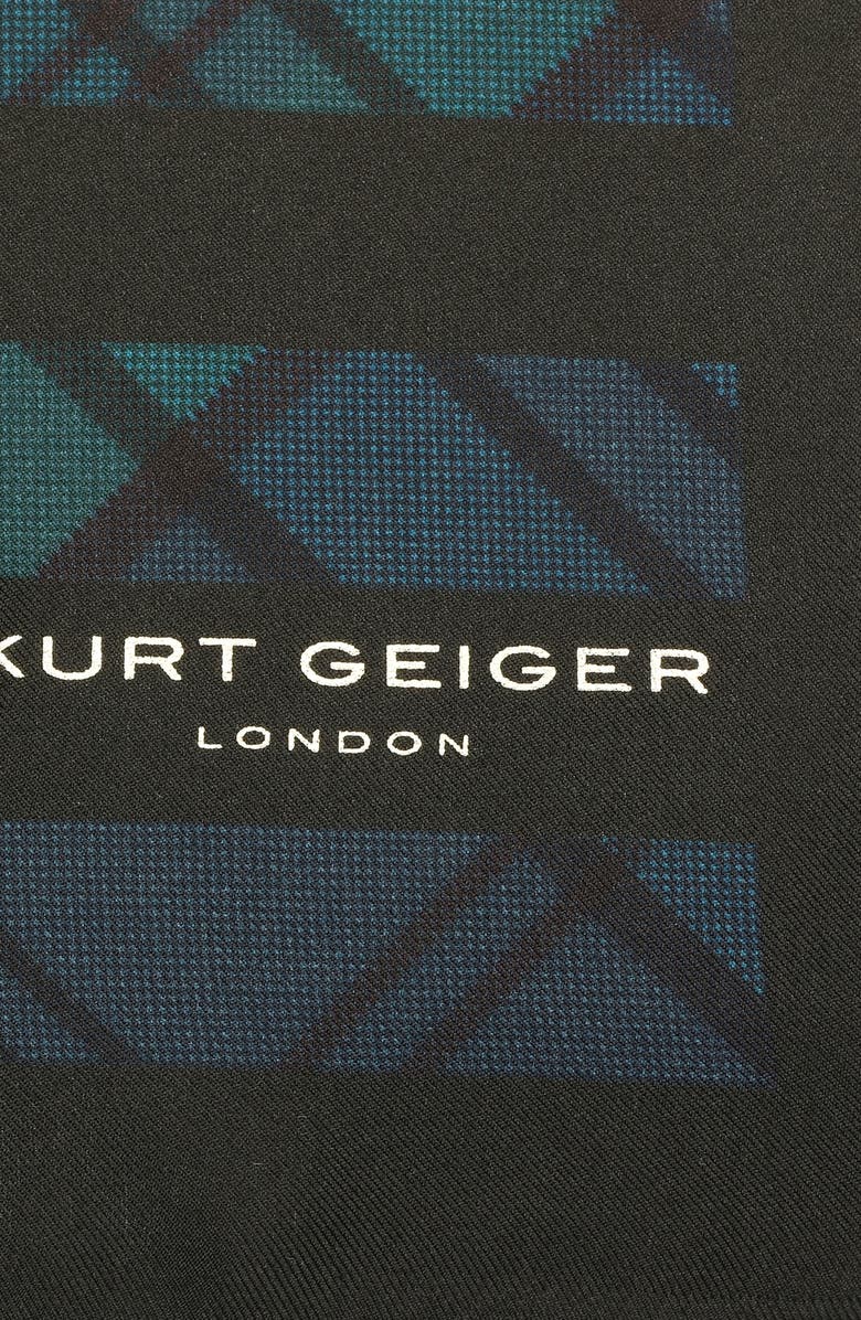 Kurt Geiger London Mixed Plaid Square Silk Scarf, Alternate, color, 