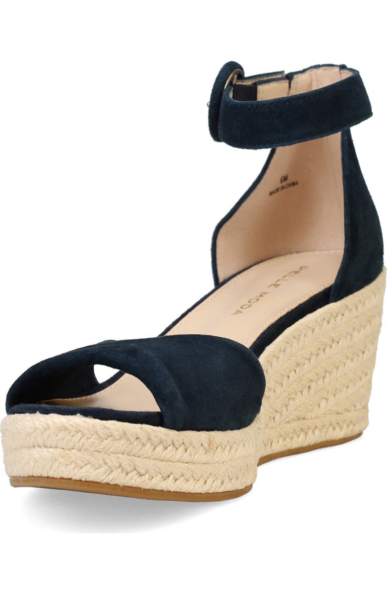 Pelle Moda Kove Espadrille Wedge Sandal, Alternate, color, Midnight