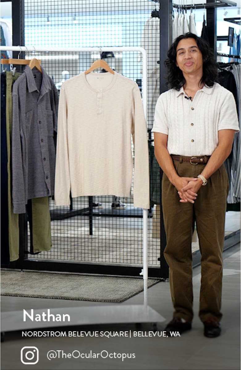 Bryce Long Sleeve Henley, sales video thumbnail