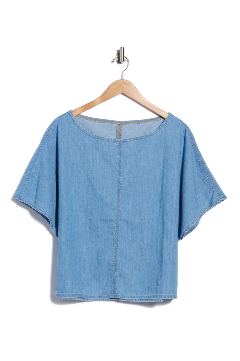 Simple Cotton T-Shirt, Main, color, MONTAUK