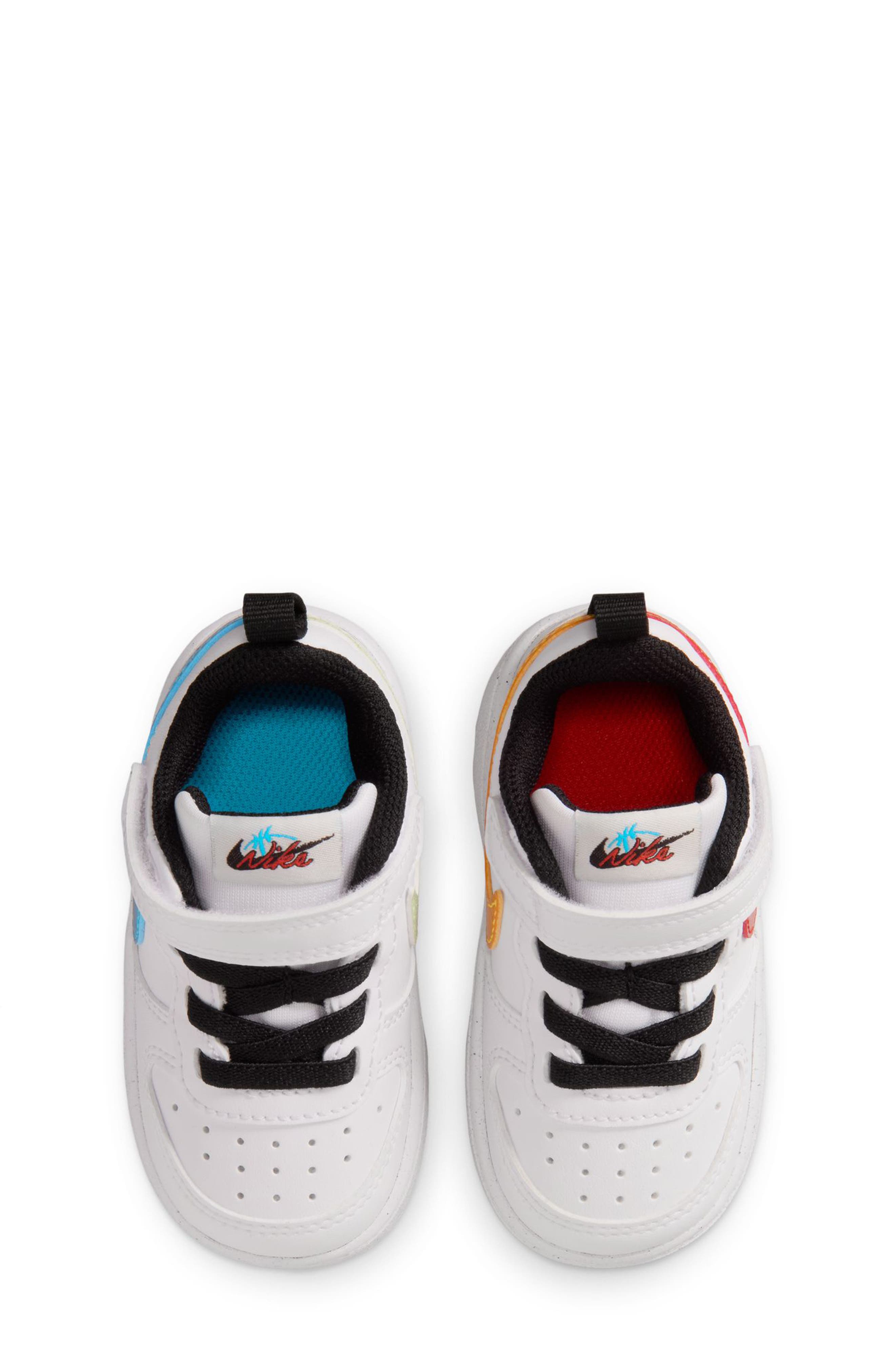 Kids' Court Borough Low Winter Sneaker, Alternate, color, WHITE/ CURRENT BLUE/ RED