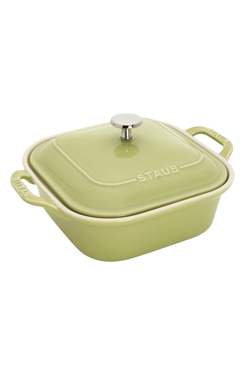 Staub 4-Piece Ceramic Baking Dish Set, Alternate, color, Light Green