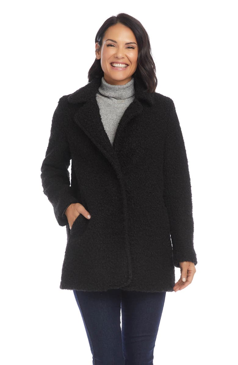 Karen Kane Bouclé Coat, Alternate, color,
