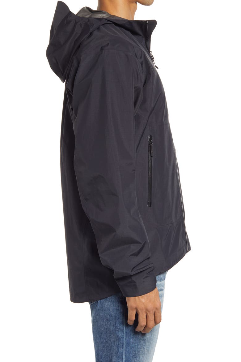 Zeta SL Waterproof Gore-Tex® Hooded Jacket, Alternate, color, BLACK