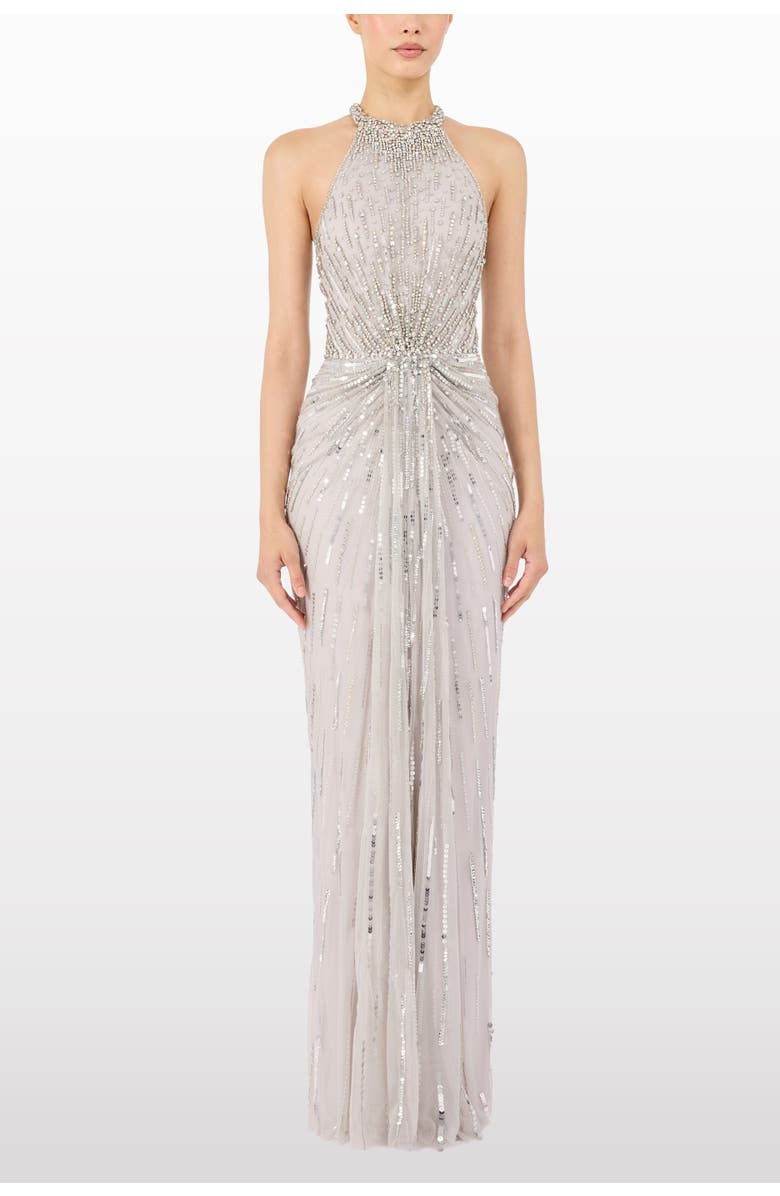 Jenny Packham Carmen Maxi Dress, Alternate, color, Ammonite