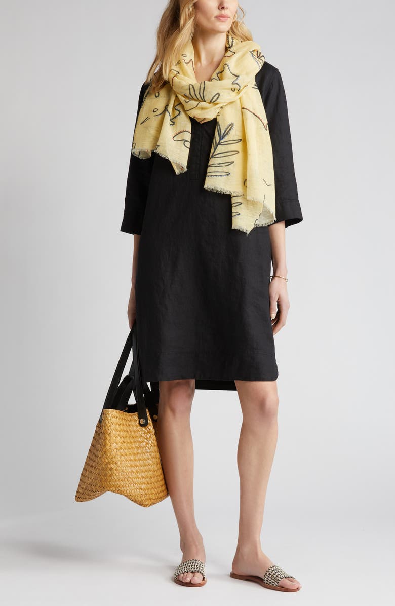 Masai Copenhagen Nokolo Linen Shift Dress, Main, color, 