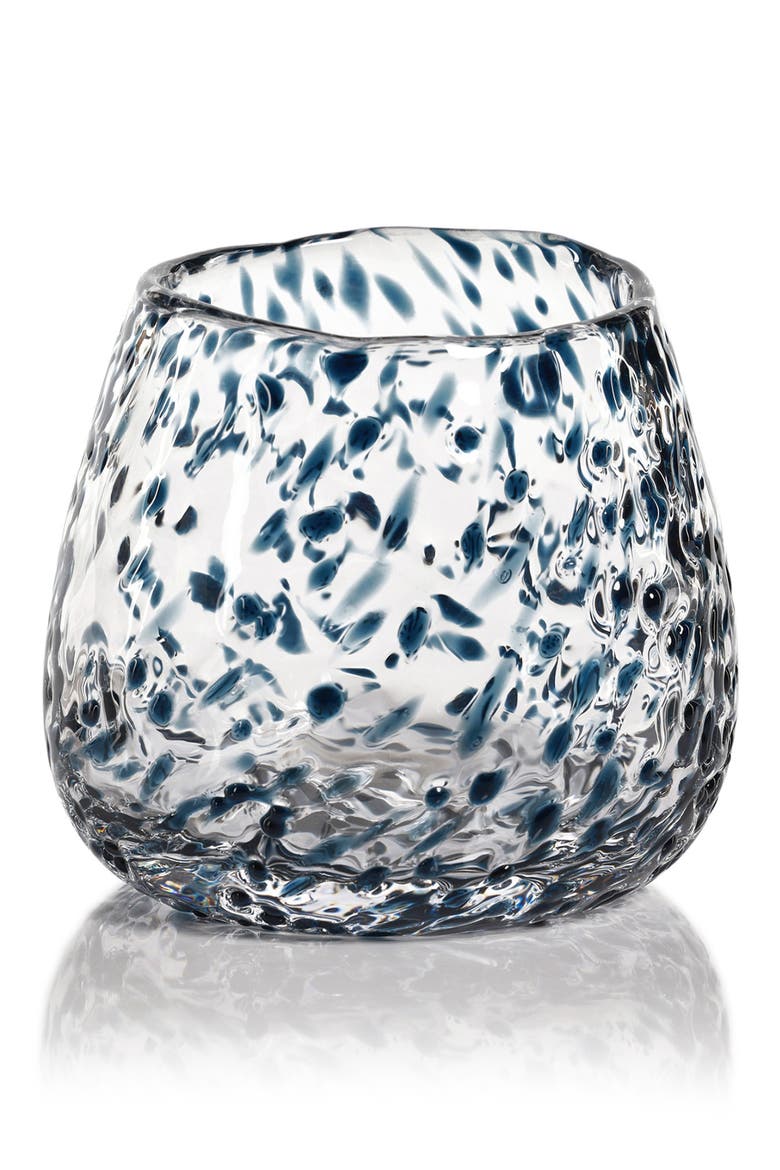 Elodie Glass Vase, Main, color, BLUE
