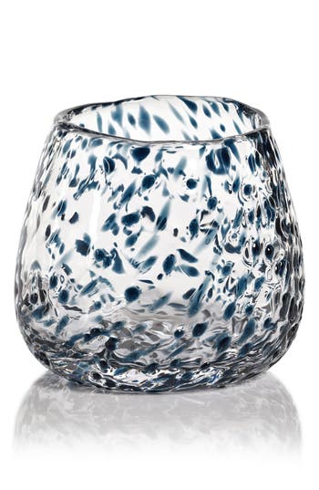 Zodax Elodie Glass Vase In Blue