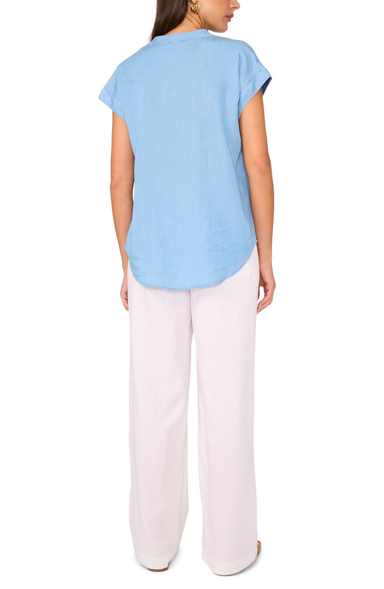 Vince Camuto Chambray Top, Alternate, color, Indigo