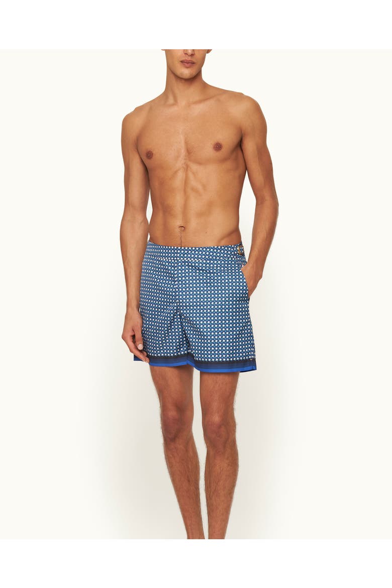 Bulldog Tailored-Fit Swim Shorts, Alternate, color, Catalina Blue