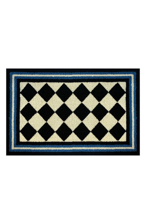 Harlequin Checkered Doormat