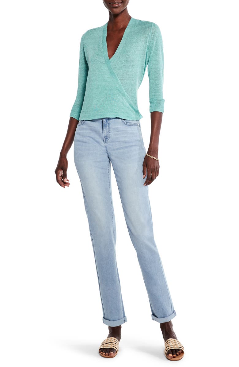 NIC+ZOE 4-Way Convertible Linen Blend Cardigan, Alternate, color,