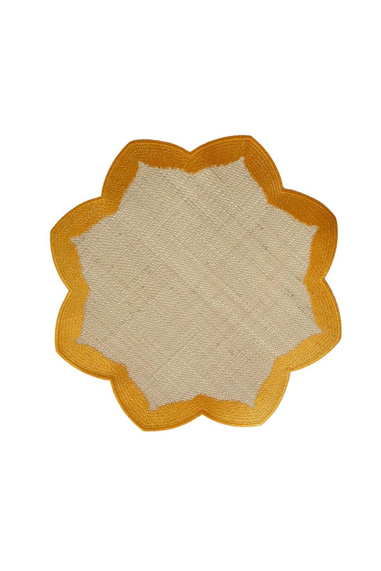 Buriti Petal Placemat, Main, color, Yellow