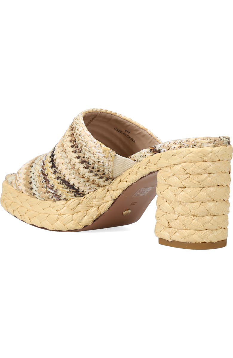 Pelle Moda Capree Espadrille Platform Slide Sandal, Alternate, color, Natural