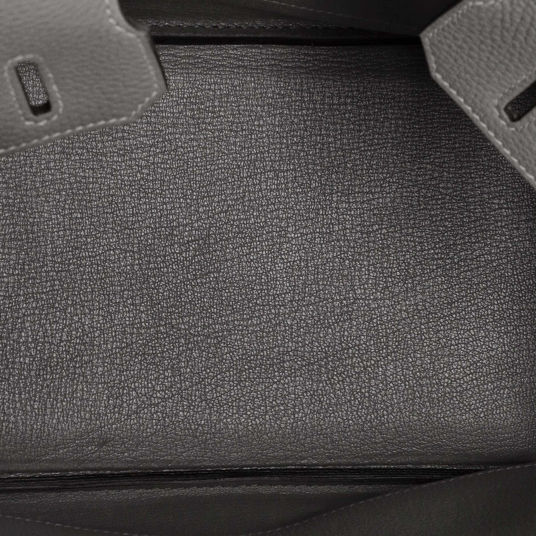 Pre-Owned Hermes Birkin Handbag Grey Clemence with Palladium Hardware 30, Alternate, color, Gris Meyer