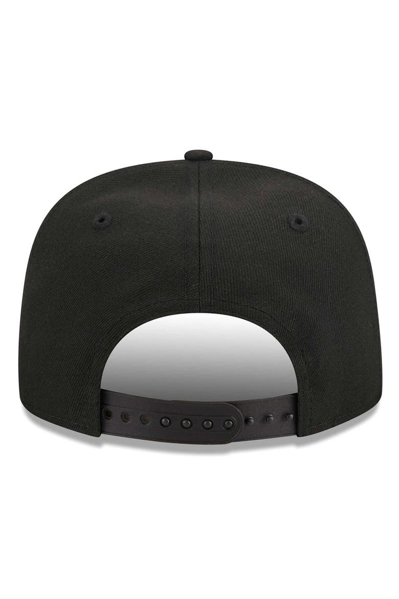 Men's New Era  Black Atlanta United FC Script Golfer Adjustable Hat, Alternate, color, Black