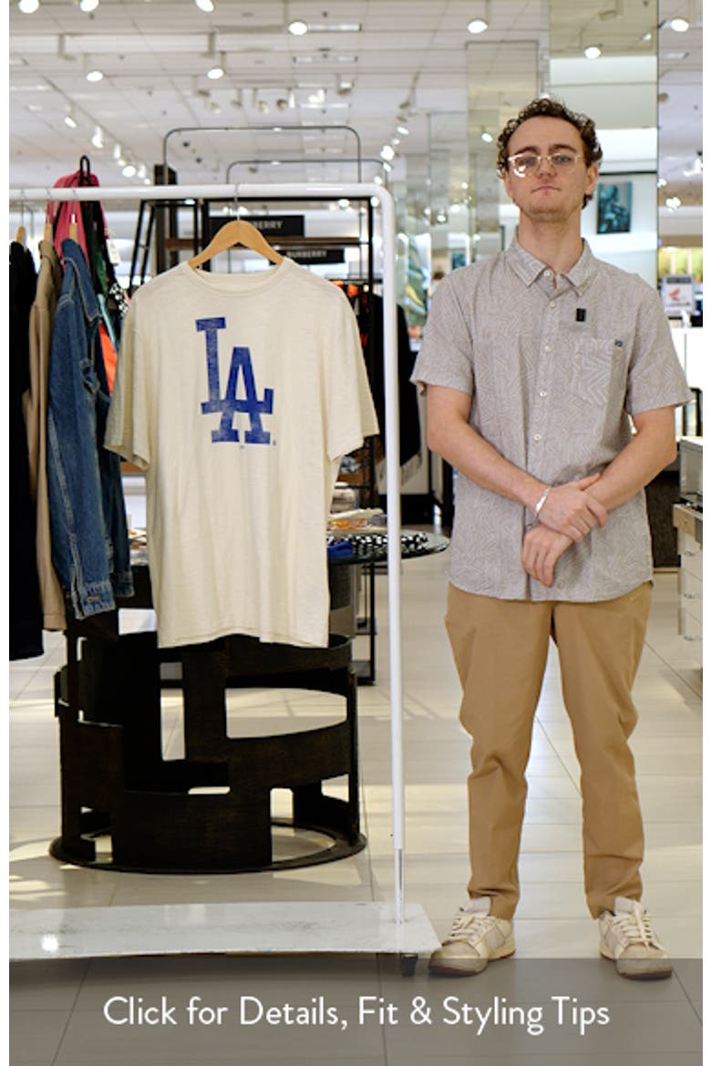 Men's Fanatics Cream Los Angeles Dodgers Stadium Slub T-Shirt video