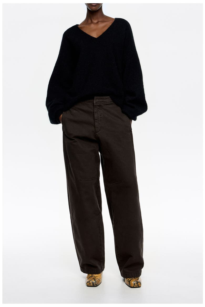 Barrel - Jeans, Main, color, DARK BROWN