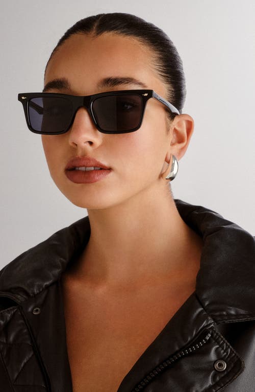 Le Specs Broski 53mm D-frame Sunglasses In Black