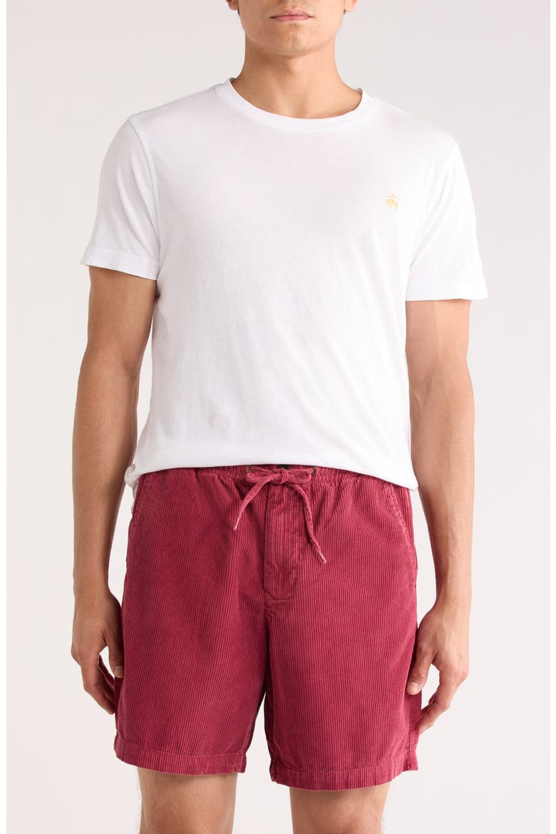 Washed Corduroy Relaxed Shorts, Main, color, WASHED RASPBERRY