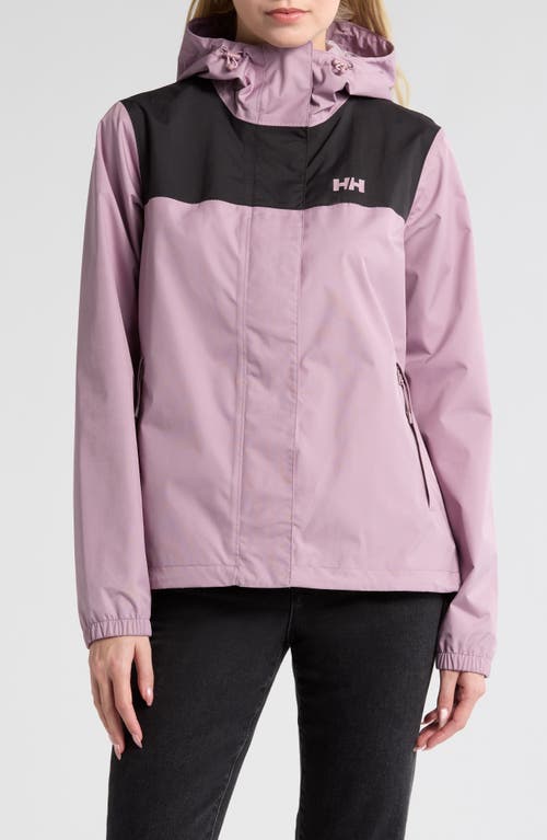 Helly Hansen Vancouver Hooded Rain Jacket In Purple Clay
