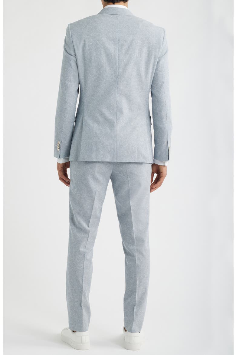 Huge Stripe Slim Fit Suit, Alternate, color, OPEN BLUE