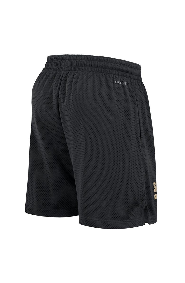 Nike Men's Nike Black New Orleans Saints 2024 Sideline Performance Mesh Shorts, Alternate, color, Black