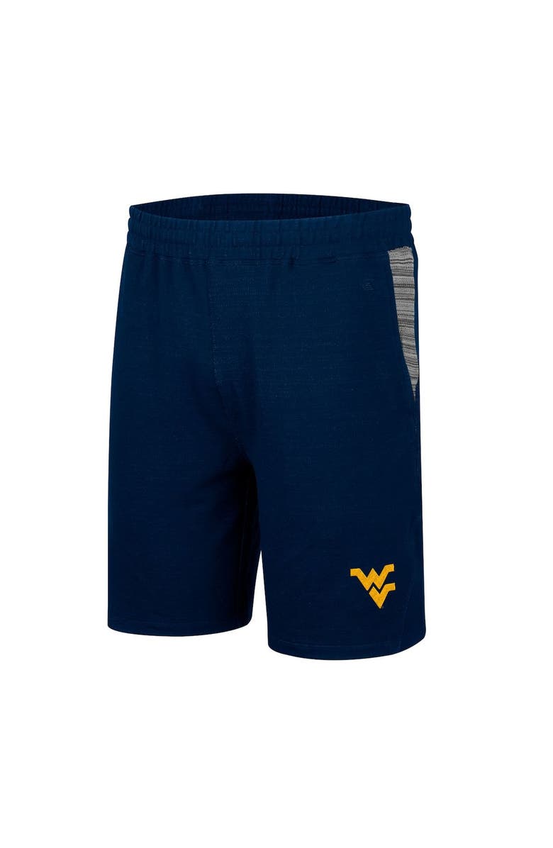 COLOSSEUM Men's Colosseum Navy West Virginia Mountaineers Wild Party Tri-Blend Shorts, Alternate, color, Navy