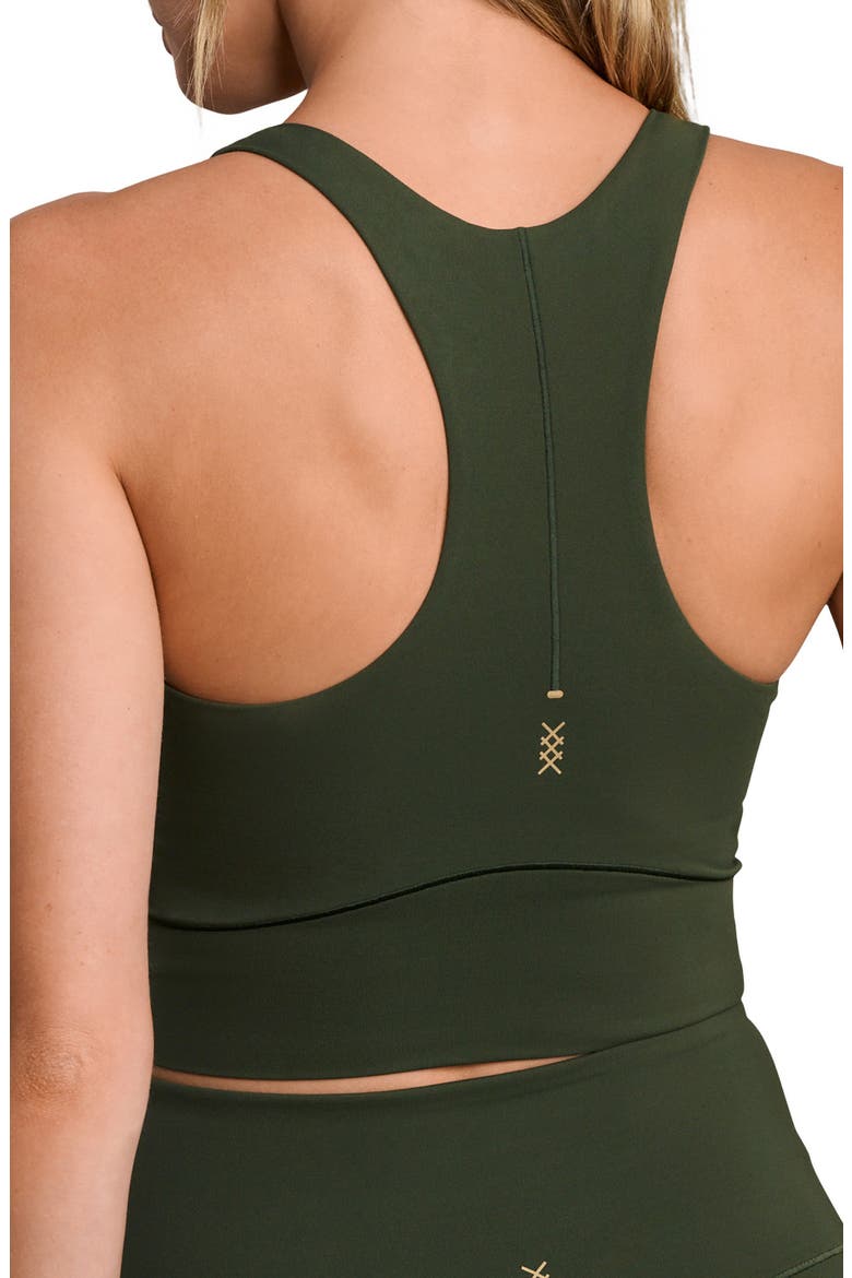 Revive Longline Bra, Alternate, color, DUFFEL BAG GREEN
