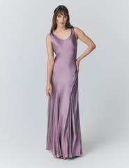 Ghost London Willow Satin Maxi Sip Dress