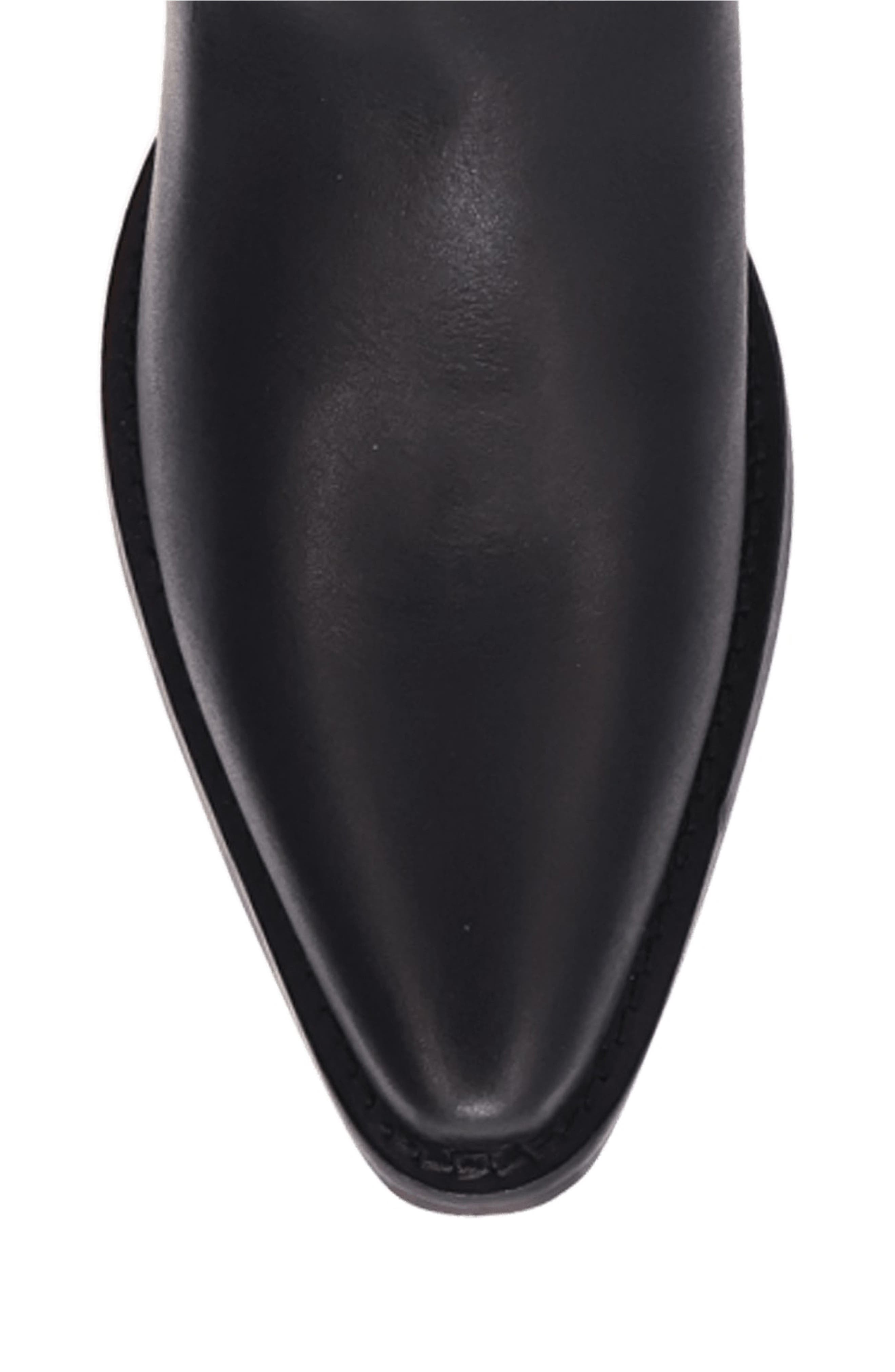 Jukebox Embroidery Western Boot, Alternate, color, BLACK