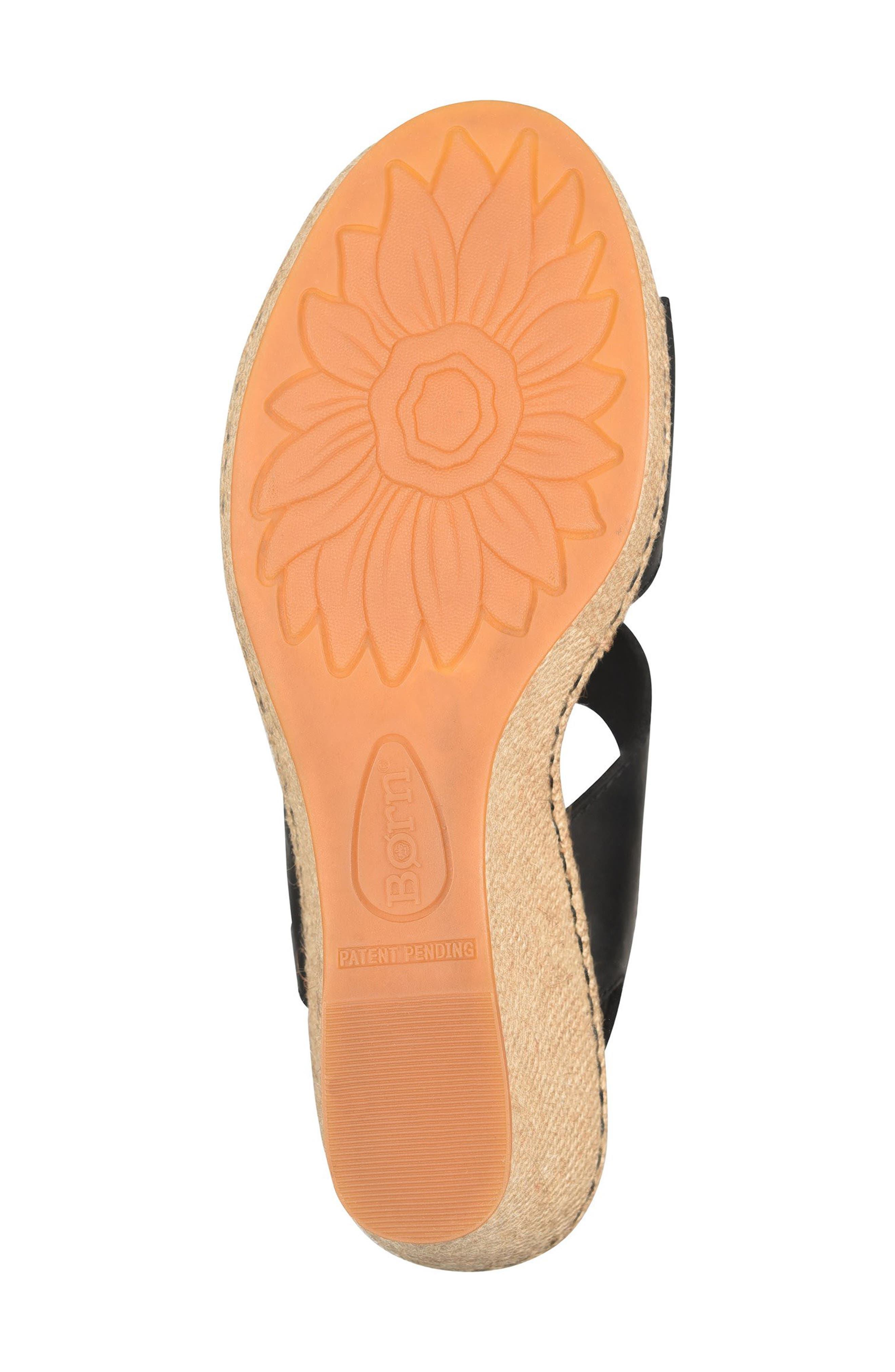 Siene Espadrille Wedge Sandal, Alternate, color, BLACK LEATHER
