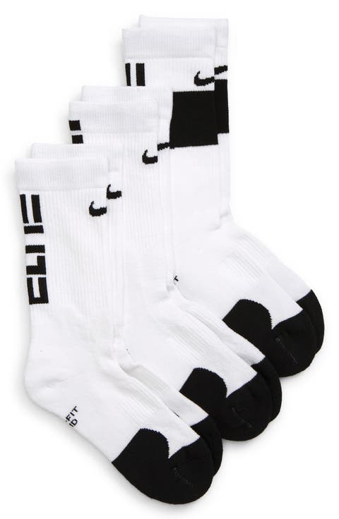 Kids' Assorted 3-Pack Dri-FIT Elite Crew Socks