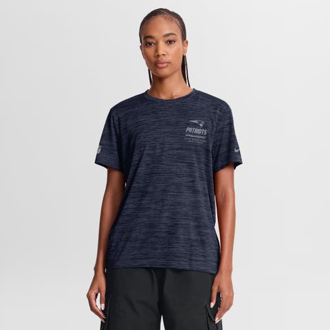 Women's Nike Navy New England Patriots Sideline Velocity Dri-FIT T-Shirt
