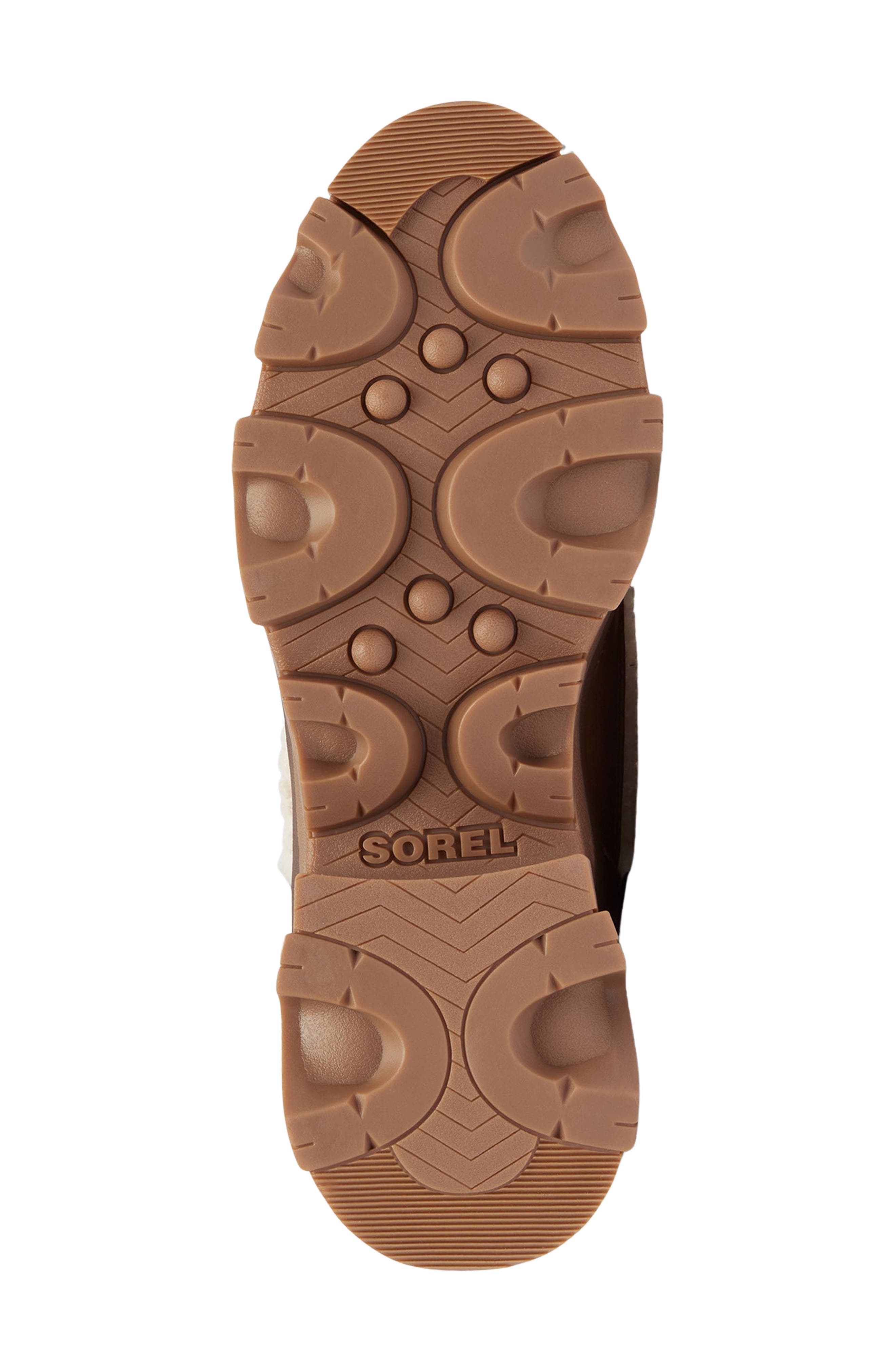 SOREL Brex<sup>™</sup> Faux Shearling Lace-Up Boot, Alternate, color, Velvet Tan/ Sanguine