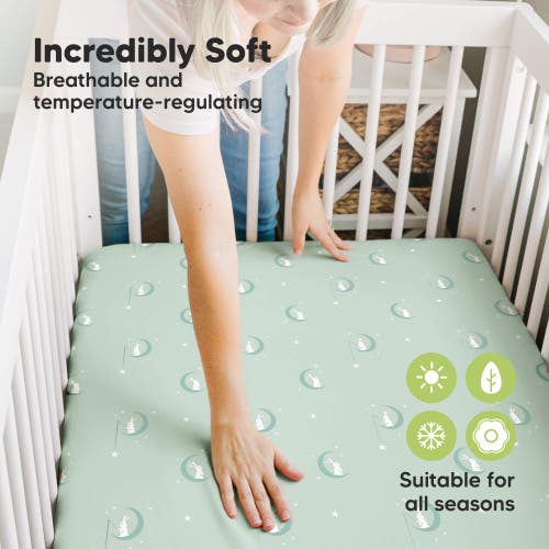 Keababies Isla Fitted Mini Crib Sheets In Lunaris
