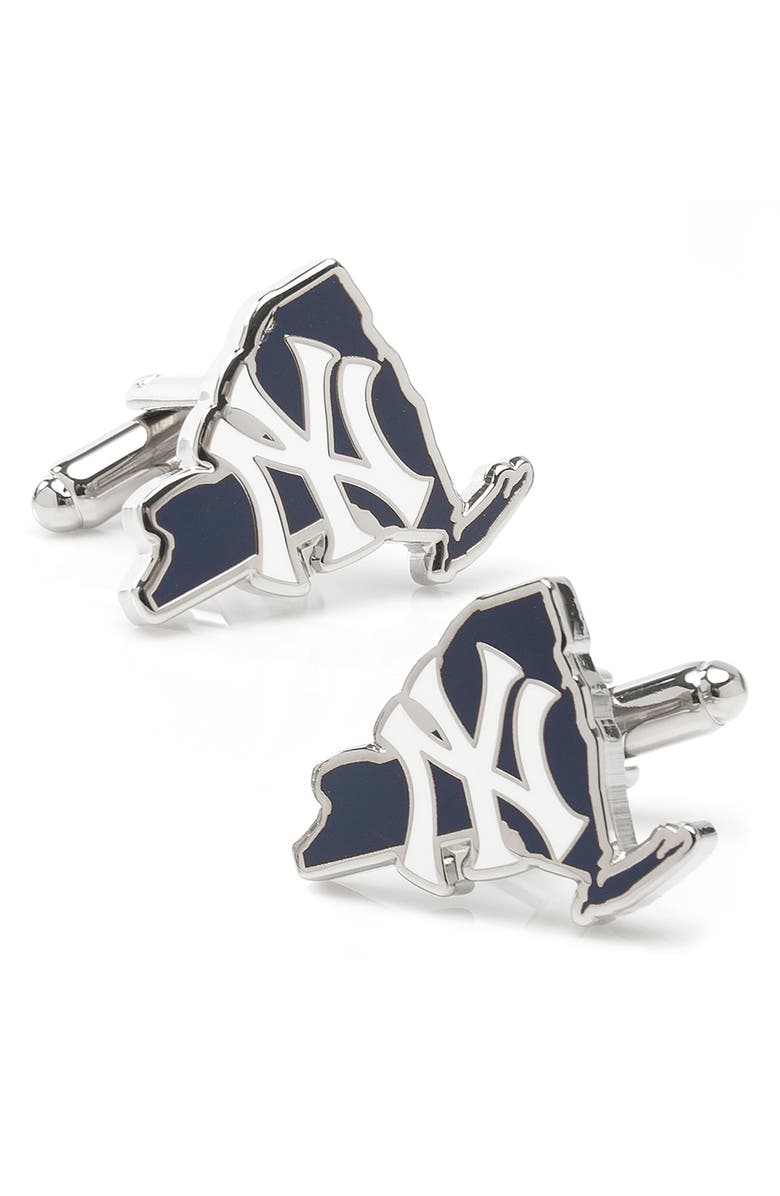 Cufflinks, Inc. New York Yankees Cuff Links, Main, color, New York Yankees State Shaped