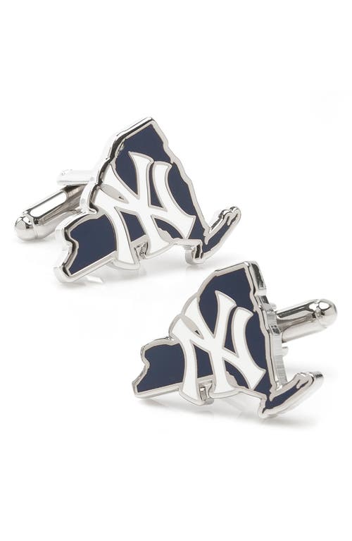 Cufflinks, Inc. New York Yankees Cuff Links in New York Yankees State Shaped 