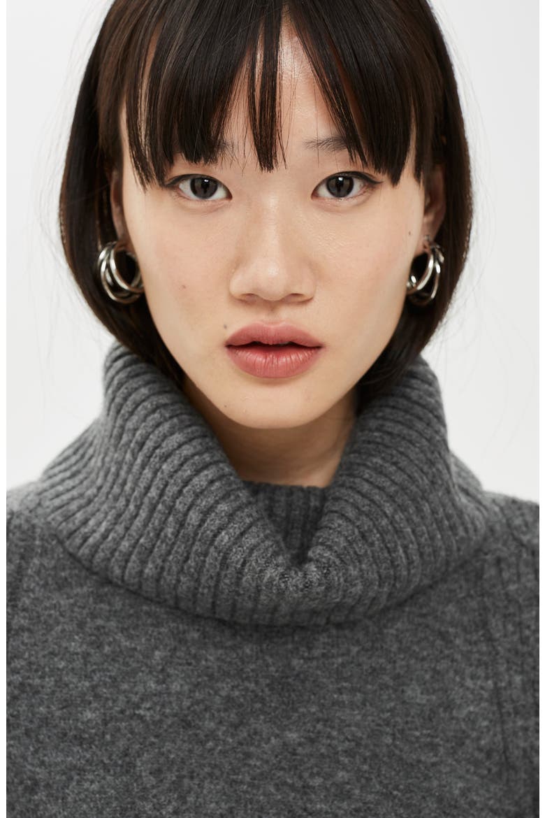 Turtleneck Sweater, Alternate, color, CHARCOAL