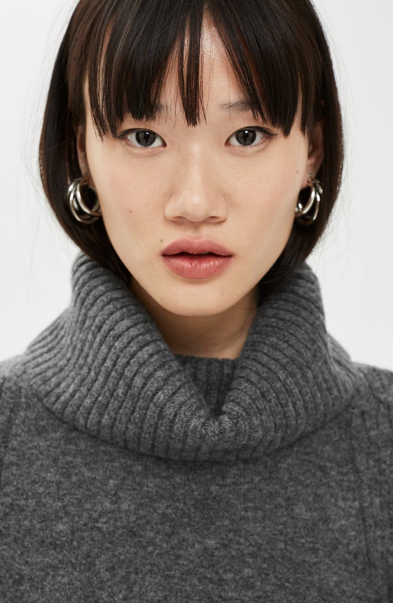 Topshop Turtleneck Sweater, Alternate, color, 