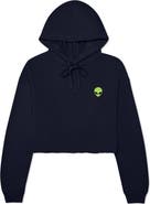 Dalix Alien Cropped Fleece Hoodie