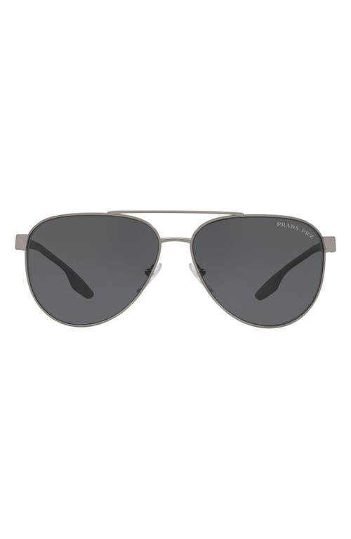 Prada Linea Rossa Sport 61mm Polarized Aviator Sunglasses