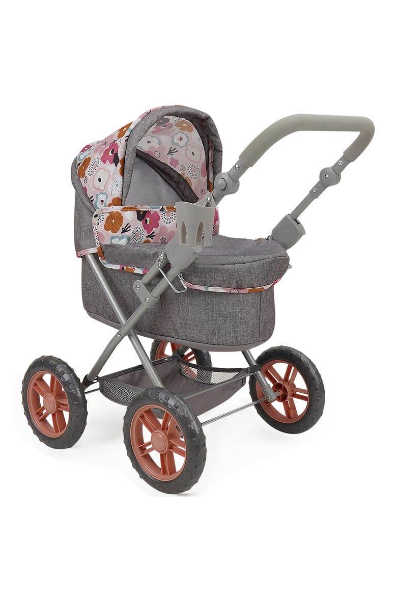 Melange Flora Amanda Doll Pram Matching Handbag, 3+, Main, color, Multicolored