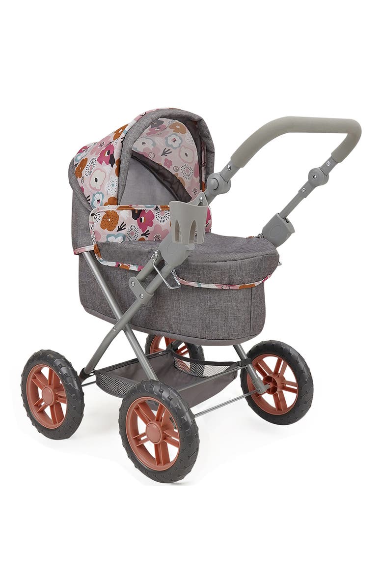 509 Crew Melange Flora Amanda Doll Pram Matching Handbag, 3+, Main, color, 