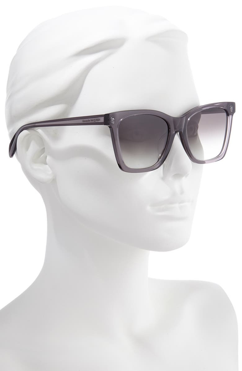 McQueen Alexander McQueen 54mm Square Sunglasses, Alternate, color, 